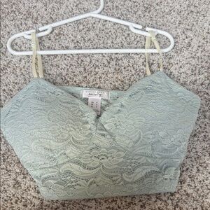 Lace Crop Top with Adjustable Straps